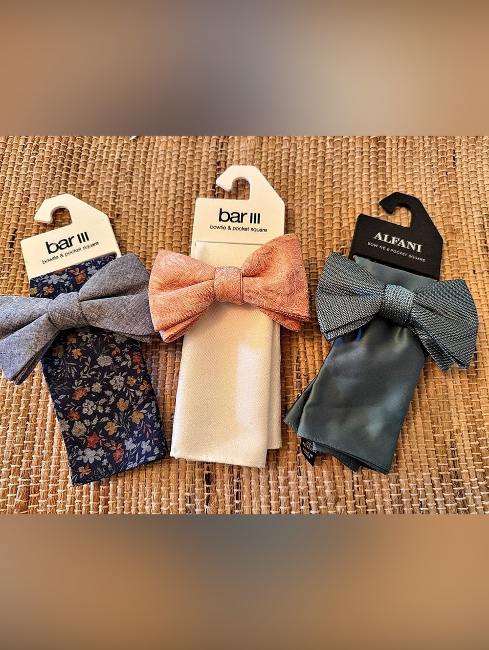 bar III and Alfani bow tie assortment NWT